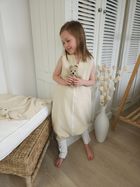 MimiNu, całoroczny śpiworek z nogawkami, muślin, ciepły beż, TOG 1.5-1.75, rozmiar S, 1-2,5l