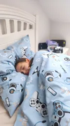 MimiNu, Gamer, 2-częściowy komplet pościeli, 140-200 + 70-80 cm