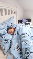 MimiNu, Gamer, 2-częściowy komplet pościeli, 160-200 + 50-60 cm