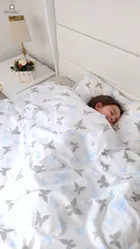 MimiNu, Junior, Butterfly, 2-częściowy komplet pościeli, 140-200 cm + 70-80 cm