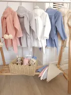 MimiNu, pieluszka muślinowa, śmietanka, 30-30 cm, 2 szt.