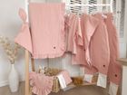 MimiNu, ponczo plażowe, szybkoschnące, rozmiar 1-4, muślin, pudrowy róż