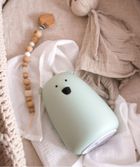 Miś, lampka silikonowa, duża, szałwiowa