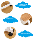 Mobilny stolik pod laptopa, kawowy, drewniany