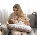 Motherhood, Fasolka, poduszka do karmienia, standard, wrzosowe listki