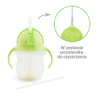 Munchkin, kubek niekapek ze słomką, zielony, 207 ml