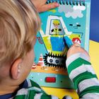 Na Budowie. Kolorowanka wodna z pisakiem i podpórką. 6 kart