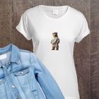 Naprasowanki, naplamki, 2 Misie, zestaw z deskorolką