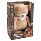 Nattou, Miś, lampka nocna pluszowa 4w1 z czujnikiem płaczu, Sleepy Bear, beżowy, 0m+