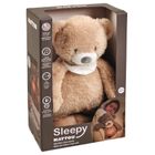 Nattou, Miś, lampka nocna pluszowa 4w1 z czujnikiem płaczu, Sleepy Bear, jasny brąz, 0m+