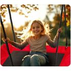 Neo-Sport, Swingo, huśtawka bocianie gniazdo prostokątna, 110-70 cm