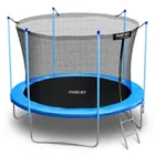 Neo-Sport, trampolina ogrodowa siatką wewnętrzna i drabinką, 8ft/252 cm