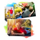 Neo-Sport, trampolina ogrodowa z siatką, profilowanymi słupkami i drabinką, 312 cm