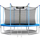 Neo-Sport, trampolina ogrodowa, z siatką wewnętrzną i drabinką, 13ft/404 cm