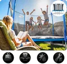 Neo-Sport, trampolina ogrodowa z siatką wewnętrzną i drabinką, 6ft/183 cm