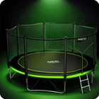 Neo-Sport, trampolina ogrodowa z siatką zewnętrzną i drabinką, 14ft/435 cm