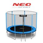 Neo-Sport, trampolina ogrodowa z siatką zewnętrzną i drabinką, 312 cm