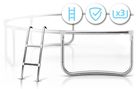 Neo-Sport, trampolina ogrodowa z siatką zewnętrzną i drabinką, 8ft/252 cm