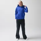 Niebieska bluza unisex z kapturem o kroju oversize NOWEAR