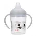 Nuk, Myszka Miki, butelka z uchwytem, popielata, 6m+, 150 ml