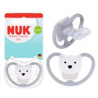 Nuk, Perfect Match Air, smoczek uspokajający, miś, 18-36m
