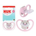 Nuk, Perfect Match Air, smoczek uspokajający, silikonowy, kot, 6-18m