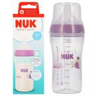 Nuk, Perfect Match, butelka, rozmiar M, hippo, 3m+, 260 ml