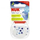 Nuk, Star Night, smoczek uspokajający, silikonowy, 6-18m, 1 szt.