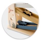 Nukido, drewniana zjeżdżalnia z samochodzikami