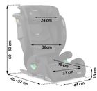 Nukido, Louis Soft, fotelik samochodowy, czarny, 15-36 kg