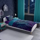 Nuty, Fluo, 2-częściowy komplet pościeli bawełnianej, świecąca w ciemności, 140-200 cm