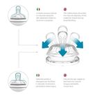 Nuvita, butelka szklana, antykolkowa, biała, 240 ml