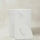 Nuxio, Arco, narożny kosz na pranie, bambus, 60l