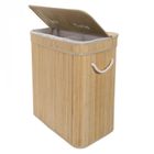 Nuxio, Arvi, bambusowy kosz na pranie, 2-komorowy, 100l