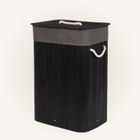 Nuxio, Sade, bambusowy kosz na pranie, 80l