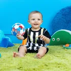 Oball, Piłka z grzechotką, gryzak, wielokolorowa, 10 cm, 0m+