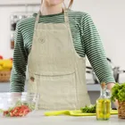 Orion, fartuch kuchenny, bawełniany, wiązany, zielony