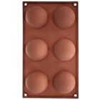 Orion, forma do ciastek i pralin, silikonowa, brązowa, 28-16,5-3 cm