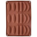 Orion, forma do ciastek i pralin, silikonowa, brązowa, 33-24,5-1 cm