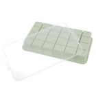 Orion, forma do kostek lodu z pokrywką silikonowa, zielona, 22.5-13-3 cm