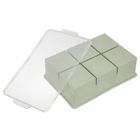 Orion, forma do kostek lodu z pokrywką silikonowa, zielona XXL, 18.5-12-5 cm