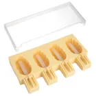 Orion, forma do lodów silikonowa z pokrywką, żółta