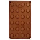 Orion, forma do pralin i czekoladek silikonowa, brązowa, 30-17,5-1,5 cm