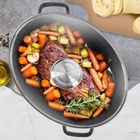 Orion, Grande, brytfanna granitowa z pokrywką, owalna, 12 l, 43,5-33,5 cm