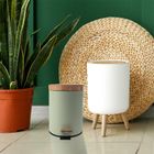 Orion, Greenish, kosz na śmieci, metalowy, z pedałem, zielony, 5l