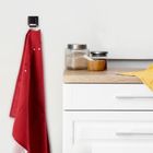 Orion, haczyk wieszak samoprzylepny, czarny, 4,8-4,8 cm, 2 szt.