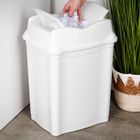 Orion, kosz na śmieci, plastikowy, biały, 28l