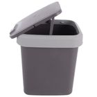 Orion, kosz na śmieci, plastikowy, szary, 12 l