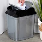 Orion, kosz na śmieci, plastikowy, szary, 16l