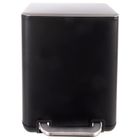 Orion, kosz na śmieci z pedałem, stalowy, czarny, 20l